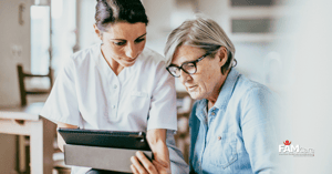 APS professionals conducting a home visit to assess the well-being of a vulnerable adult.