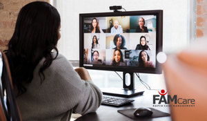 nonprofit workers virtual meetings 