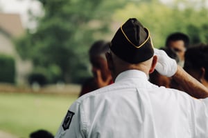 veteran's Memorial Day salute